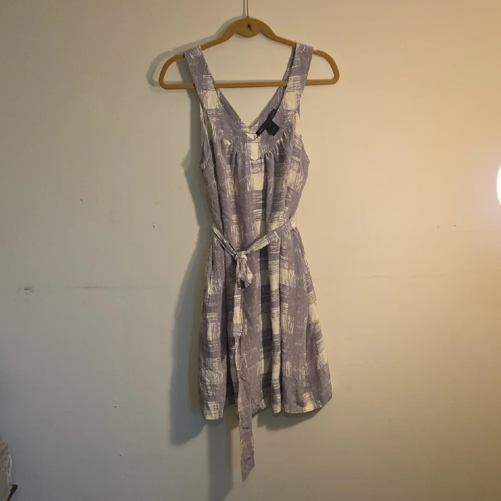 Marc By Marc Jacobs Lavender/Gray Checkered Mini Dress - Picture 1 of 4